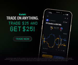 Kalshi — Trade $25 and get $25 with code WCPREDICTS.